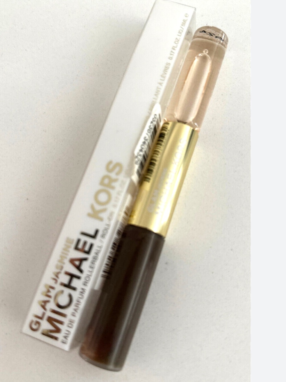 NWOB Michael Kors Glam Jasmine Duo Rollerball & Lip Luster - RARE